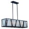Vaxcel Oslo 5L Black Urban Loft Linear Chandelier Island Pendant Light Fixture H0224 - alternate 3